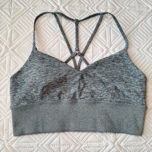 Alo Yoga Alosoft Lavish Bra Blue Haze Size Medium